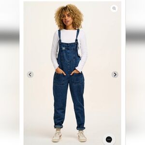 Lucy And Yak 100% Organic Cotton Denim Overalls Womens Size 10